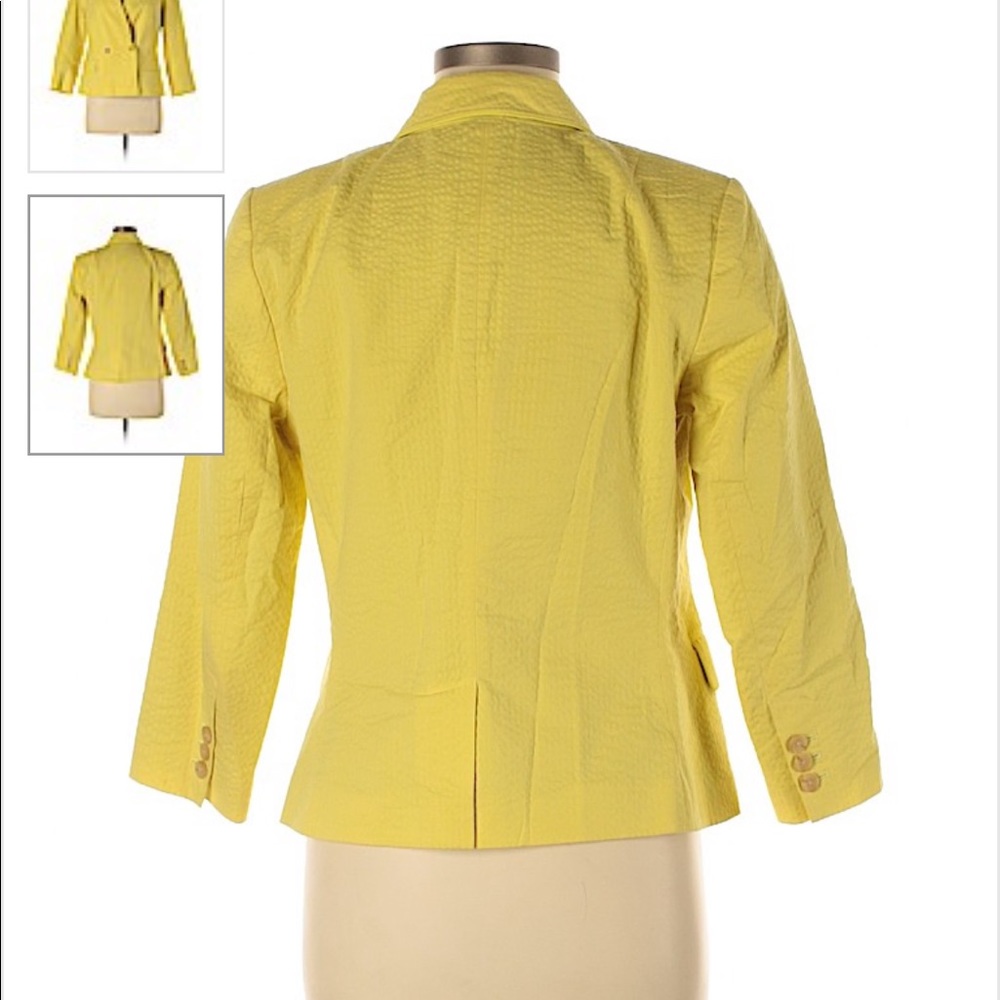 Yellow Breasted-fit Stretch-corduroy Blazer